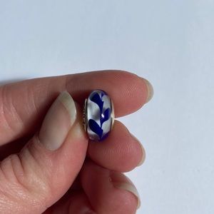 Pandora blue Murano charm